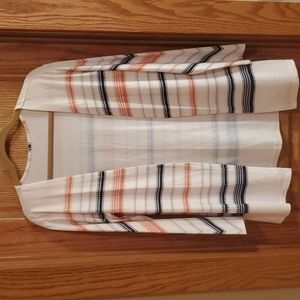 EUC cardigan Cream and Navy, Large